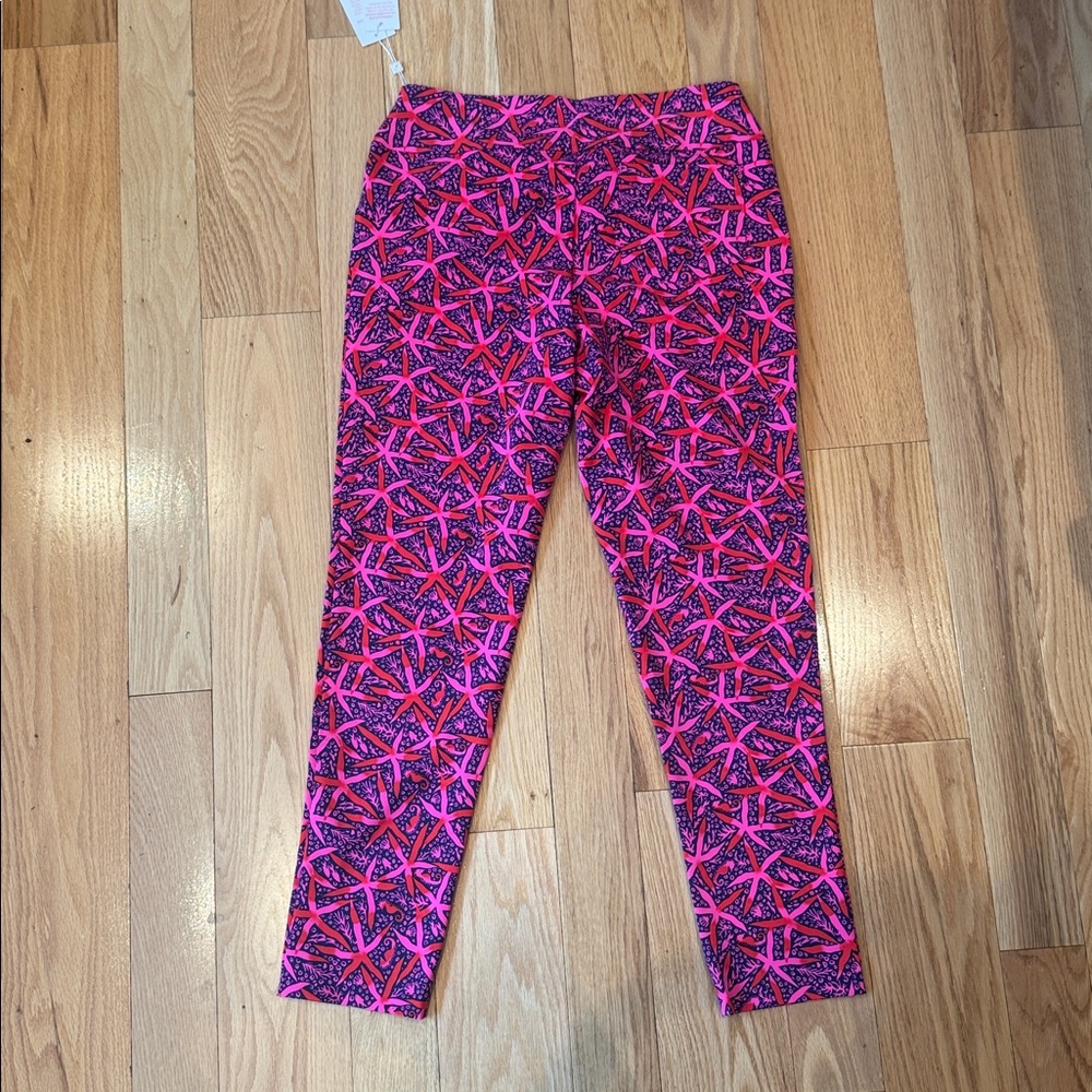 Lilly Pulitzer Luxletic Pink and Purple Patterned Pants - Picture 5 of 6